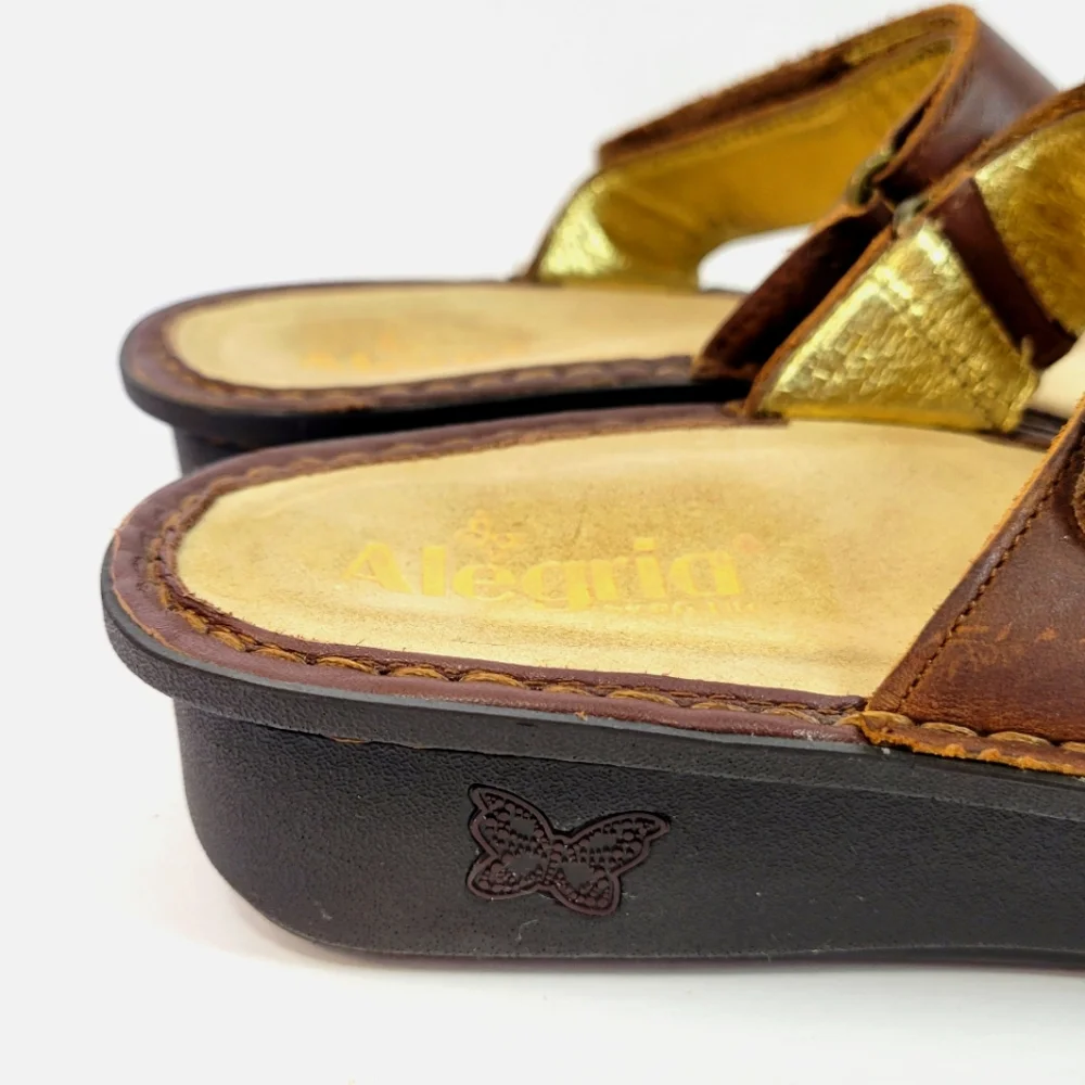 Alegria Carina Hickory Embellished South Western Boho Y2K Hippie Thong Sandal
